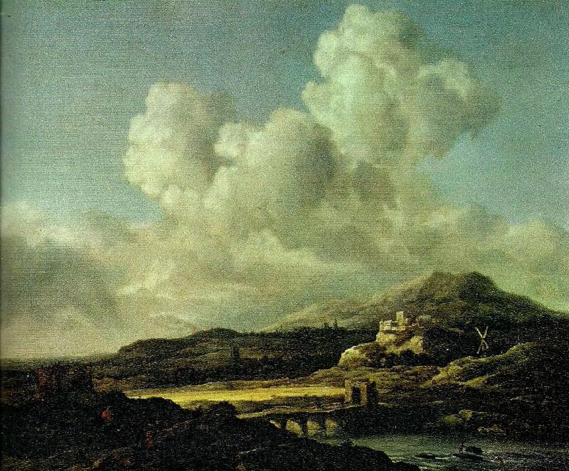 Jacob van Ruisdael solsken Norge oil painting art